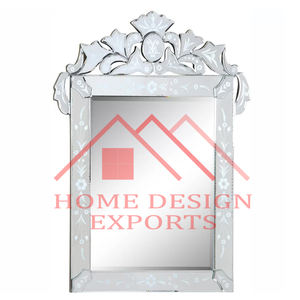 Espejo de cristal antiguo para decoración de pared - Product Image 3
