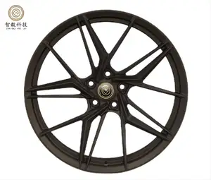 T6061-t6 All Series Red And Black Wheel 2 Piece Forged - Customized Aluminium Alloy Car Wheels Forged Custom Fabrication Service