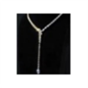 Collar de Plata de Ley con Circonita Amarilla de Lujo al por Mayor, Chapado en Rodio, con Diseño en Y, para Exportación - Product Image 1