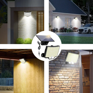 Reflector LED Impermeable con Sensor de Movimiento, Control Remoto, 3 Modos, para Patio, Garaje, Jardín, Luz Solar para Exteriores FX-SOSG014 - Product Image 4