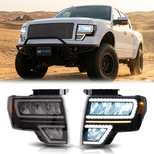 Faros Delanteros LED VLAND, Faros Delanteros de Repuesto con Reflector LED Completo para <span class=keywords><strong>Ford</strong></span> F150 de 12.ª Generación 2009-2014 - Product Image 1