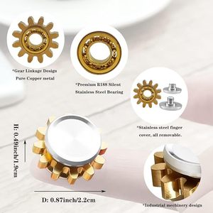 Mini Metal Gear <b>Gyroscope</b> <b>Toy</b> Antistress Portable Adults Stress Reliever Autism ADHD Kids Birthday Christmas Gift - Product Image 4
