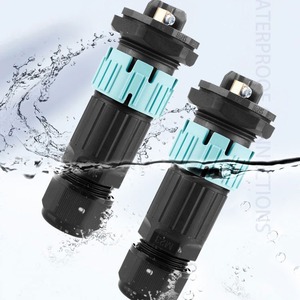 Conectores trenzados autoblocantes a prueba de agua IP68 <span class=keywords><strong>M23</strong></span>-Enchufes de cables eléctricos de 3 pines para iluminación LED - Product Image 4