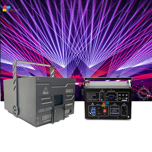 Giá khuyến mãi 5 Wát ánh sáng laser sân khấu ip33 trong nhà RGB Led Laser Chiếu sáng DJ thiết bị sân khấu Pro hoạt hình laser chiếu bầu trời - Product Image 3