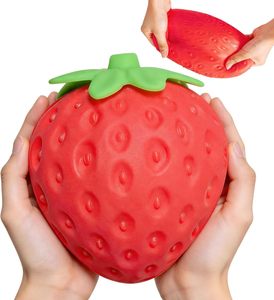 Juguete Blandito de Fresa Gigante de 15 cm, de Subida Lenta, Simulación de Fresa, Antiestrés, Antiansiedad, Juguete Sensorial para Regalos - Product Image 3