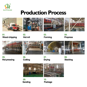 4 * 8ft Đen melamine Pape <span class=keywords><strong>E1</strong></span> gỗ nguyên ván/<span class=keywords><strong>MDF</strong></span> cho trong nhà - Product Image 5