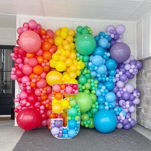 Ballons en latex épais de 12 pouces, arc-en-ciel, personnalisables, lot de 100 pièces, couleur unie, pour décorations de fête d'anniversaire transfrontalières - Product Image 5