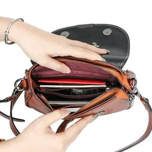 Bolsos de Hombro AndoBag para Mujer, Bolso Bandolera de Cuero Genuino, Bolso de Mano Moderno con Patrón de Cocodrilo Retro 1595 - Product Image 6