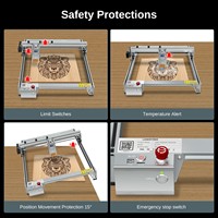 LASER TREE K1 PRO CNC/Imprimante de bureau Machine de gravure laser 30W Machine de découpe 3D en bois argent haute vitesse