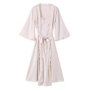 Kimono <span class=keywords><strong>da</strong></span> donna abito <span class=keywords><strong>e</strong></span> <span class=keywords><strong>camicia</strong></span> <span class=keywords><strong>da</strong></span> <span class=keywords><strong>notte</strong></span> a fascia, <span class=keywords><strong>vestaglia</strong></span> morbida per indumenti <span class=keywords><strong>da</strong></span> <span class=keywords><strong>notte</strong></span>, accappatoi lunghi in raso di seta - Product Image 1