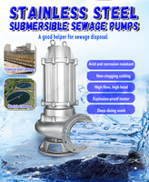 Pompe submersible monobloc DEHUIKE pour la découpe des boues d'évacuation des eaux usées en acier inoxydable, garantie 2 ans, 5,5-200 KW, 30-280 CV