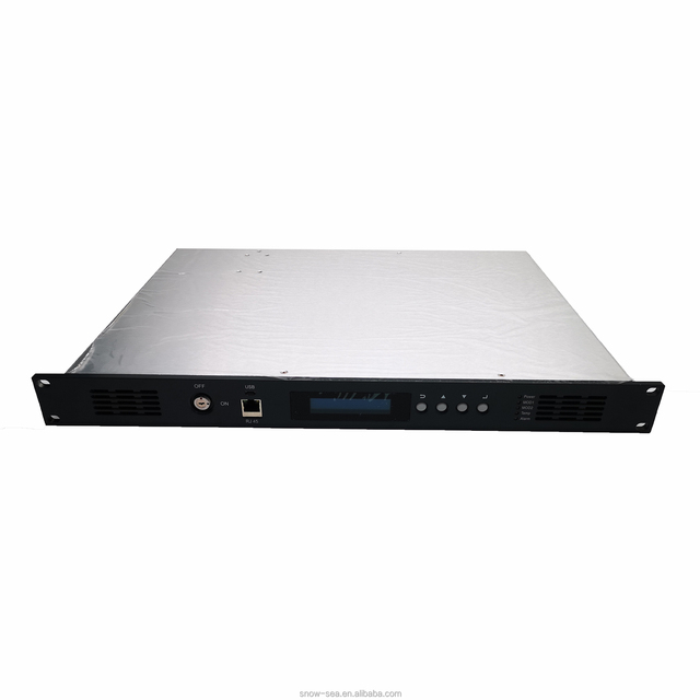 1310nm 26mW 14dBm CATV Optical Transmitter with AGC and Dual Power Supply and Simple Network Management Function