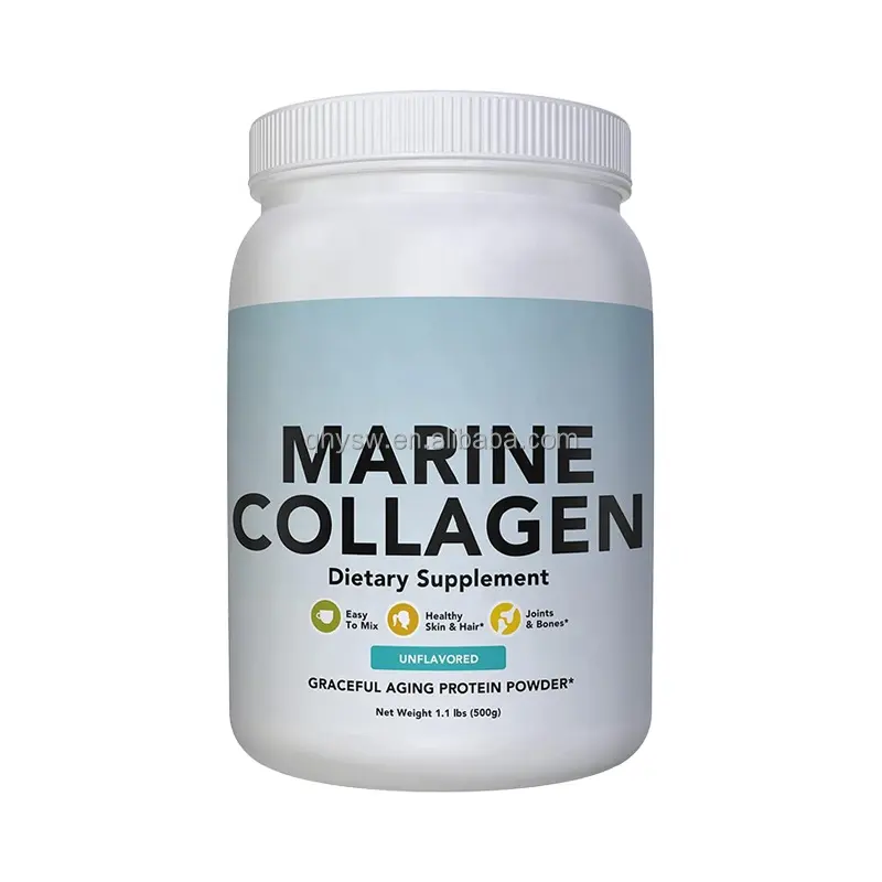 Collagen biển protein bột chăm sóc da vẻ đẹp khỏe mạnh chống lão hóa tăng trưởng cơ bắp thủy phân cá Collagen