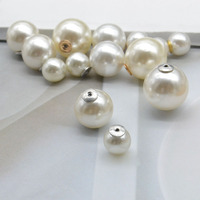 Boules d'oreille blanches boule en acrylique pour empêcher l'inclinaison de la boucle d'oreille boucle d'oreille boucle d'oreille capuchon arrière perle bouchon de boucle d'oreille vente en gros