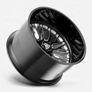 Jantes forgées H-Beam 722Auto noir mat/argent, impact visuel puissant, en alliage d'aluminium tout-terrain, 5x112 5x120 6x127 - Product Image 2