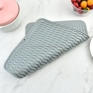 <b>Kitchen</b> Accessories Dish <b>Drying</b> Pad with Non-slip Rubber Backed Heat Resistant <b>Mat</b> Silicone <b>Mat</b> for <b>Kitchen</b> Counter - Product Image 4