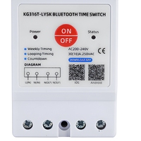 Minuteur électronique KG316T-LYSK avec contrôle automatique, en ABS écologique, 220V 30A