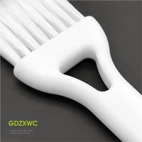Spatula Krim Plastik PP Grosir dengan Sikat Pembersih Lembut 2-in-1, Peralatan Dapur, Perlengkapan Rumah Tangga, Penyapu Meja untuk Server
