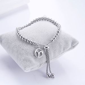 Pulseras de Cadena <span class=keywords><strong>con</strong></span> Colgantes del Zodiaco Myshape para Mujeres y Niñas, Brazalete de Acero Inoxidable <span class=keywords><strong>con</strong></span> Dijes de Aries, <span class=keywords><strong>Piscis</strong></span>, Géminis, Acuario y <span class=keywords><strong>Tauro</strong></span> - Product Image 1