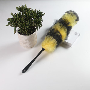 Plumeau épaissi jaune et noir, dépoussiéreur électrostatique flexible, grand outil de nettoyage domestique en plastique - Product Image 2