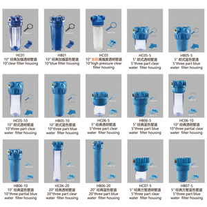 Carcasa de Nano filtro Manual azul grande de 10/20 pulgadas Sistema de purificación de agua de ósmosis inversa de fácil instalación para uso doméstico Calidad - Product Image 2