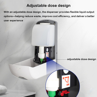 Distributeur de savon liquide, gel ou mousse pour les mains, rechargeable, à dose réglable, 0,4 ml-1,0 ml, pour cartouches jetables de 1 L, 1,2 L, 1,5 L, usage commercial