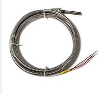 Sonde de température industrielle PT100 en platine filetée de haute précision, système 3 fils à sonde unique, vente en gros