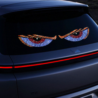 Feux LED dynamiques de type « yeux de démon » clignotants pour pare-brise de voiture, camion, tout-terrain, SUV, 3 couleurs