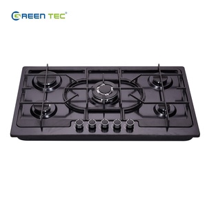 Estufa <span class=keywords><strong>de</strong></span> <span class=keywords><strong>Gas</strong></span> <span class=keywords><strong>de</strong></span> propano con vidrio templado integrado, encimera <span class=keywords><strong>de</strong></span> <span class=keywords><strong>Gas</strong></span> <span class=keywords><strong>butano</strong></span> con 5 quemadores - Product Image 2