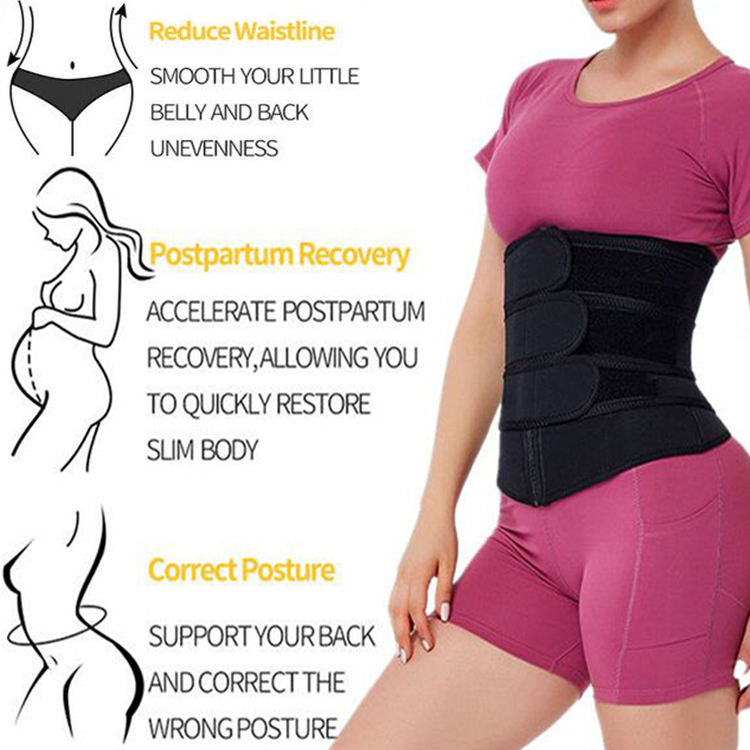 Hot Selling Slimming Sports Trimmer Belt Straps with ZipperWaist