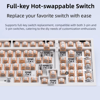 Programmable RGB Backlit USB-C Wireless Gaming Keyboard 109 Keys Mechanical Hot-swappable Switch PBT Keycaps 4000mAh