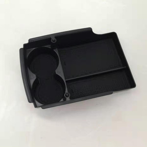 Organizador de coche, bandeja de almacenamiento de plástico, diseño moderno para Tesla Model X S, consola central interior con portavasos - Product Image 1
