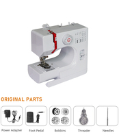 Machine à coudre plate portable UFR-728 à point noué, nouvelle, multifonctionnelle, domestique, à une aiguille, alimentation manuelle, moteur intégré