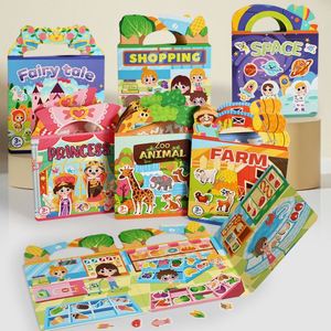 Children Play Crafts Imaginations <b>Training</b> Activity Quiet Animal Sticker <b>Book</b> for Kids - Product Image 6