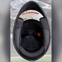 Casques de moto en ABS durables avec mentonnière relevable, double visière, coussinets d'oreille amovibles, boucle de sécurité, doublure en coton confortable, vente en gros