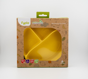 Nouvelle arrivée : Assiette en silicone recyclable, biodégradable, sans BPA, vaisselle manuelle, assiette antidérapante pour bébé. - Product Image 1
