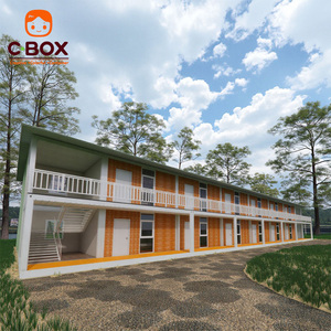 บ้านสำเร็จรูปแบบโมดูลาร์ Cbox สำหรับสำนักงาน โรงแรมในชนบท ประกอบง่าย โครงสร้างเหล็ก บ้านชุมชน โรงแรมในชนบท แบบแพ็คแบน บ้านคอนเทนเนอร์ - Product Image 4