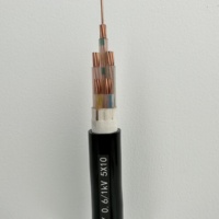 Câble d'alimentation électrique multiconducteur en cuivre 5*10mm, gaine PVC, isolation XLPE 0.6/1kV, ignifuge, non blindé