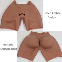 Culotte sculptante grande taille avec fesses artificielles en silicone, rembourrée pour les hanches, entrejambe ouvert, pour femmes, livraison directe