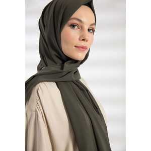 Chiffon <b>Shawl</b> For <b>Women</b> Khaki Breathable Middle East Style Scarf Lightweight Fashion Headwear - Product Image 3