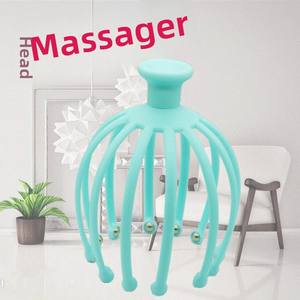 Venta directa de fábrica masajeador de cabeza de pulpo portátil con 12 garras rodillo de masaje de meridianos giratorio masajeador de cuero cabelludo - Product Image 4