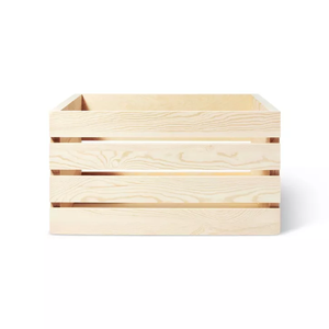 FSC Share book nested storage wine fruit bottles towels books gift makeup box rustic wooden home basket display wood crate box