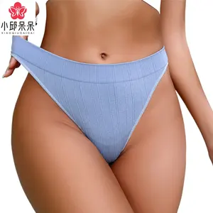 Oem ODM biểu tượng tùy chỉnh kích thước thoải mái sexy cotton đáy quần thể dục thể thao đồ lót eo thấp liền mạch Micro thong quần lót cho phụ nữ