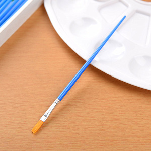 BOMEIJIA Lot de pinceaux simples pour <span class=keywords><strong>peinture</strong></span> acrylique, aquarelle, huile, manche en plastique, <span class=keywords><strong>pinceau</strong></span> plat pour la <span class=keywords><strong>peinture</strong></span> - Product Image 3