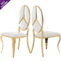 Foshan Sinoperfect Décoration d'événement de fête de mariage Chaises empilables Meubles d'hôtel Location de banquet Chaise empilable en acier inoxydable
