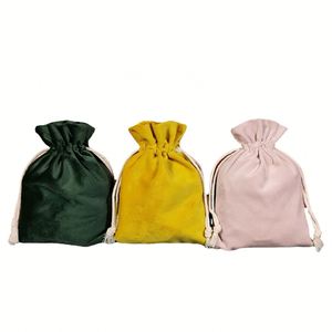 Impression de logo personnalisé, faible MOQ, échantillon gratuit, pochette à cordon personnalisée, petit sac cadeau en velours personnalisé pour bijoux - Product Image 1