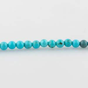 Gemkora Natural Turquoise <b>Bracelet</b> 4mm Round Beads Chakra <b>Healing</b> Gemstone Women's Jewelry Gift - Product Image 3