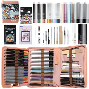 Art Supplies Tekening Kit En 80Pcs Schets Potloden Tekening Set