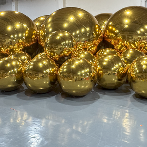 Sphère Boule Réfléchissante 40cm 400cm <span class=keywords><strong>Gonflable</strong></span> Doré Suspendu Grande Bulle Ballon <span class=keywords><strong>Gonflable</strong></span> DiscoMirror Boule pour Anniversaire - Product Image 6