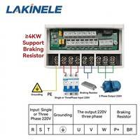 Convertisseur solaire VFD 1,5 kW 2 CV triphasé monophasé, entrée 220 V, pilote de moteur AC pour compresseur